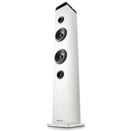 NGS SKYCHARMPRO Torre de Sonido 80W Bluetooth 5.4 Óptica USB Auxiliar Micrófono Blanco NGS SKYCHARMPRO Torre de Sonido 80W Bluetooth 5.4 Óptica USB Auxiliar Micrófono Blanco